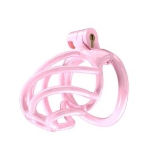 Cage de chasteté TORTILLE M 7 x 3.4 cm Rose