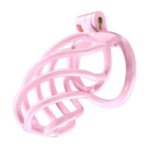 Cage de chasteté TORTILLE L 9.5 x 3.4 cm Rose