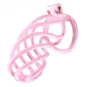 Cage de chasteté TORTILLE XXL 12.5 x 3.4 cm Rose