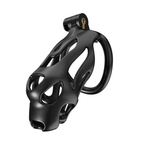 Cage de chasteté DOG L Noire de 11 x 3.9 cm