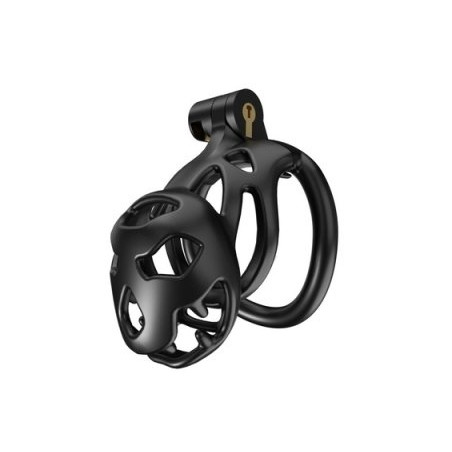 Cage de chasteté BOUH M Noire de CockLock 8 x 3.5 cm
