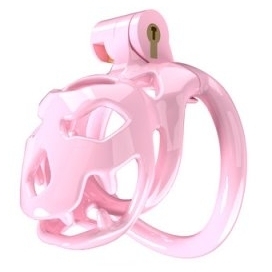 Cage de chasteté BOUH S Rose de 6 x 3.4 cm 2