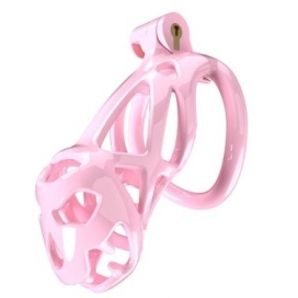 Cage de chasteté BOUH L Rose de 10 x 3.5 cm 2