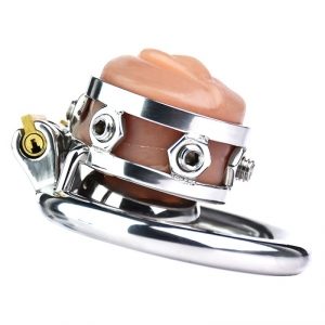Cage de Chasteté XTREM PUSSY 2 x 3.5cm Marron