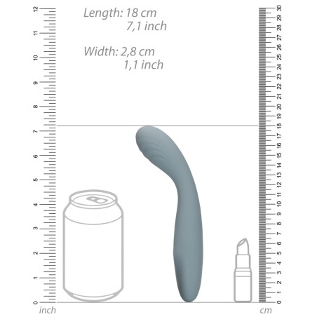 Stimulateur WAnd et Gode vibrant VIBE SPOT Loveline 17 cm