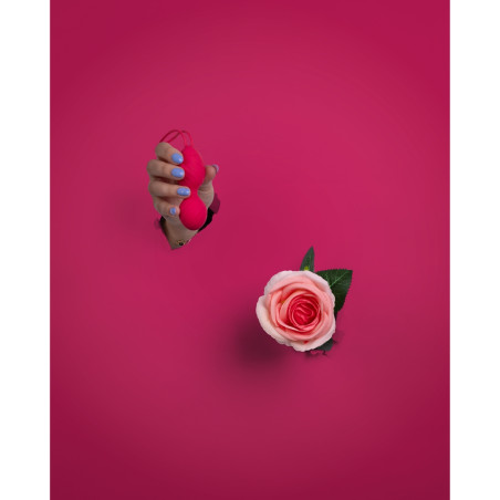 Boules de Geisha Vibrantes STRAWRED 10 x 3.5cm Loveline