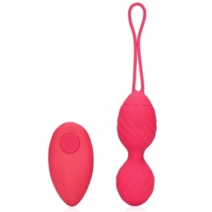 Boules de Geisha Vibrantes STRAWRED 10 x 3.5cm Loveline