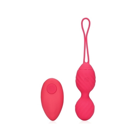 Boules de Geisha Vibrantes STRAWRED 10 x 3.5cm Loveline
