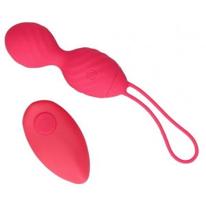Boules de Geisha Vibrantes STRAWRED 10 x 3.5cm Loveline