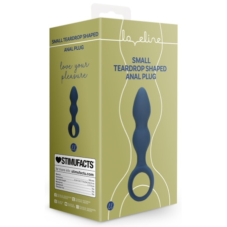 Plug Silicone TEARDROP BALTIC S 9 x 3cm Bleu