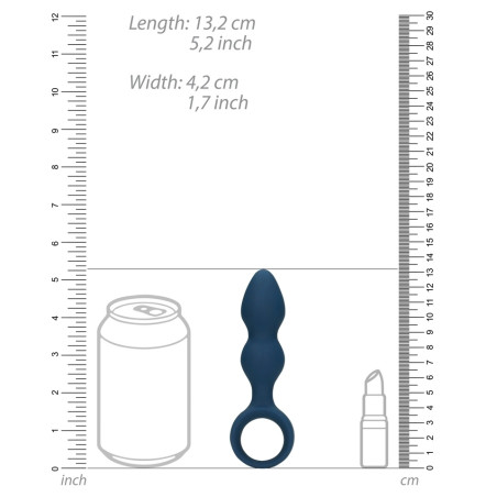 Plug Silicone TEARDROP BALTIC S 9 x 3cm Bleu