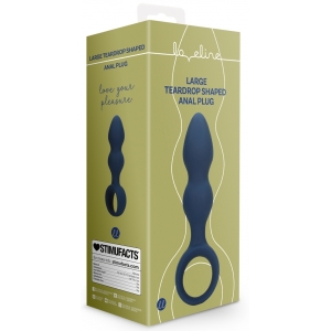 Plug Silicone TEARDROP BALTIC L 12 x 4cm Bleu