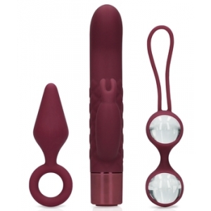 Coffret de Sextoys pour Elle DARKCHERRY 3 Accessoires Loveline