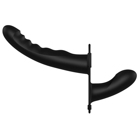 Gode ceinture double Vibrant DUAL VIBRATING Ouch! 15 x 3.3cm Noir