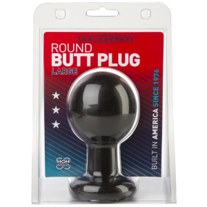 Plug anal XXL Round de Doc Jonhson de 11 cm de haut couleur noire