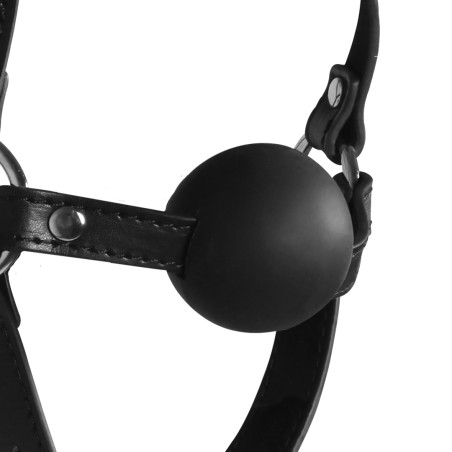 Bâillon Muselière avec boule GAG XTREME Ouch! Noir