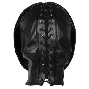Cagoule Sm ZIP-UP BONDAGE de Ouch! Noire