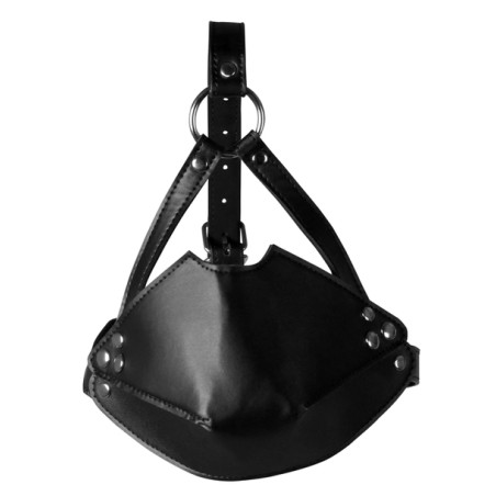 Muselière sm avec bâillon boule HEAD HARNESS de Ouch! Noire