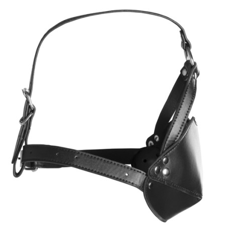 Muselière sm avec bâillon boule HEAD HARNESS de Ouch! Noire