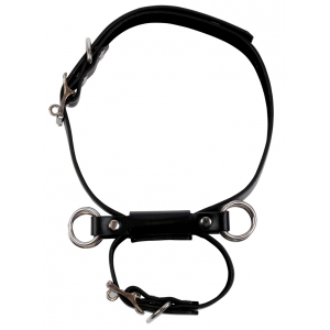 Menottes pour cuisses KNEELING CUFFS noires de Ouch!