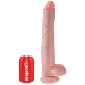 Gode XL King Cock 30 cm et 6cm de large couleur Chair