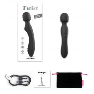 Wand TWIST 12 x 3.5cm Noir Love