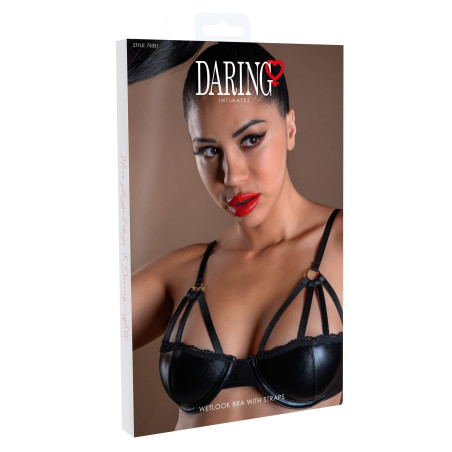 Soutien-Gorge WETLOOK Noir