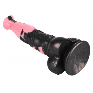 Gode Animal Cheval QUIRUS de 19 x 5 cm Noir-Rose
