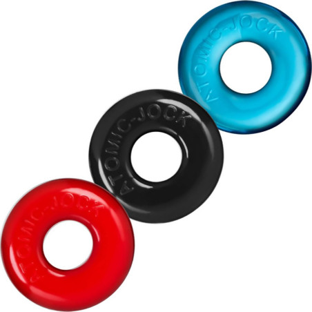 Pack de 3 mini cockrings Oxballs multicolore