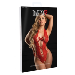 Body Dentelle OPENCROTCH Rouge Passion
