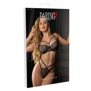 Ensemble Soutien-Gorge String FISHNET Noir