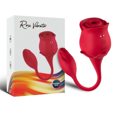 Double Stimulateur SUCKCLIT 6 x 3cm Rouge
