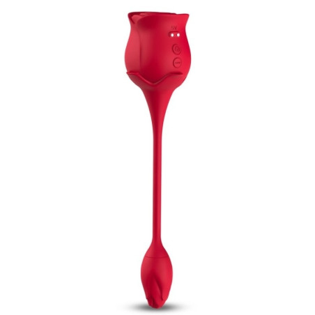 Double Stimulateur SUCKCLIT 6 x 3cm Rouge