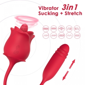 Double Stimulateur THRUSTLICK 12 x 3cm Noir