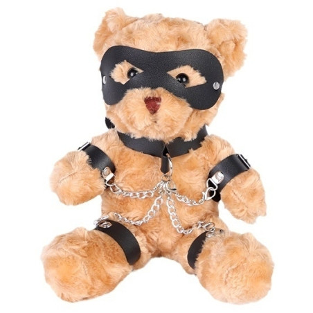 Ours Peluche TEDDY BEAR Bondage 31cm Marron