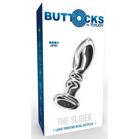 Plug vibrant en métal THE SLIDER L de Buttocks 2