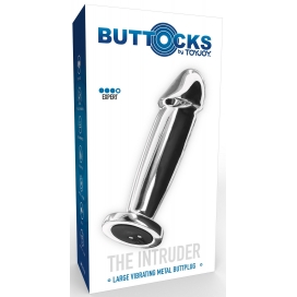 Plug vibrant en métal THE INTRUDER de Buttocks 2