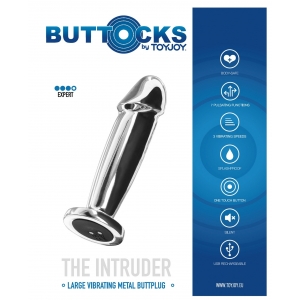 Plug vibrant en métal THE INTRUDER de Buttocks