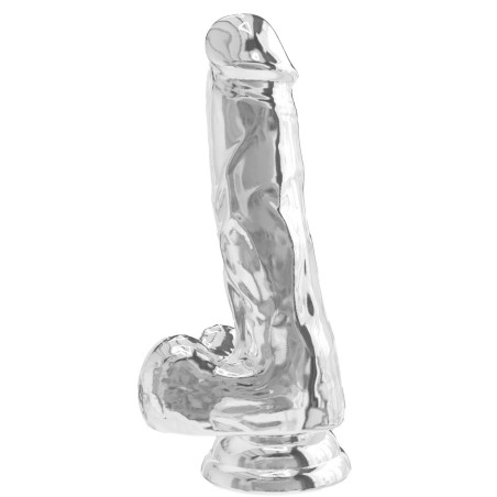 Gode Réaliste DIAMOND DICK 13.5 x 3.7cm Transparent Toyjoy