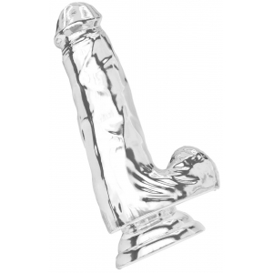 Gode Réaliste DIAMOND DICK 13.5 x 3.7cm Transparent Toyjoy