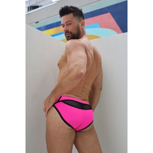 Slip de bain EXPOSE SWIM Breedwell Rose neon