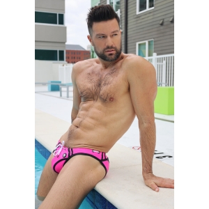 Slip de bain EXPOSE SWIM Breedwell Rose neon
