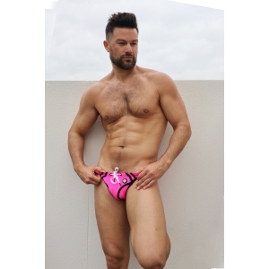 Slip de bain EXPOSE SWIM Breedwell Rose neon