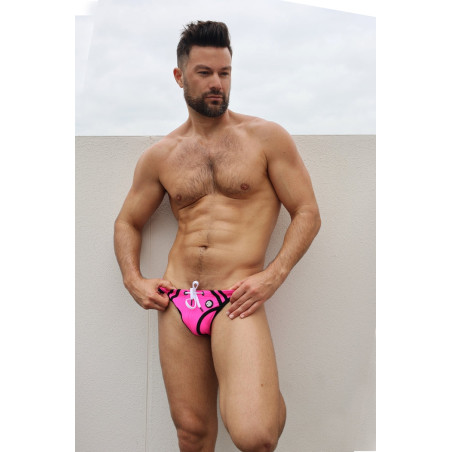 Slip de bain EXPOSE SWIM Breedwell Rose neon
