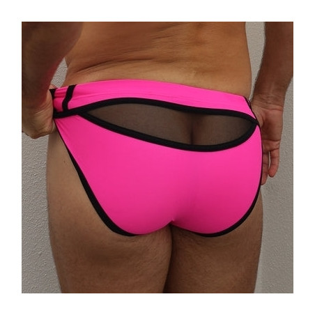 Slip de bain EXPOSE SWIM Breedwell Rose neon