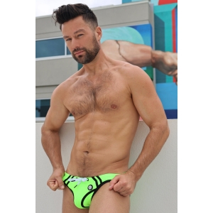 Slip de bain EXPOSE SWIM Breedwell Vert neon
