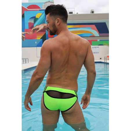 Slip de bain EXPOSE SWIM Breedwell Vert neon