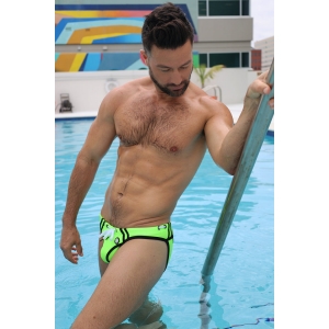 Slip de bain EXPOSE SWIM Breedwell Vert neon