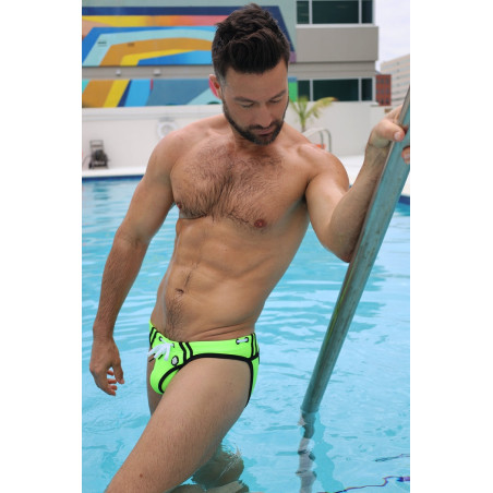 Slip de bain EXPOSE SWIM Breedwell Vert neon