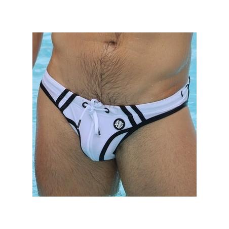 Slip de bain EXPOSE SWIM Breedwell Blanc neon